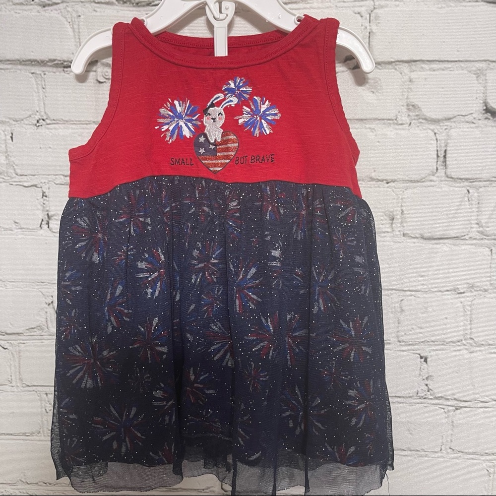 Lightning Bug Baby 4th of July Dress Size 18 Months PATRIOTIC
